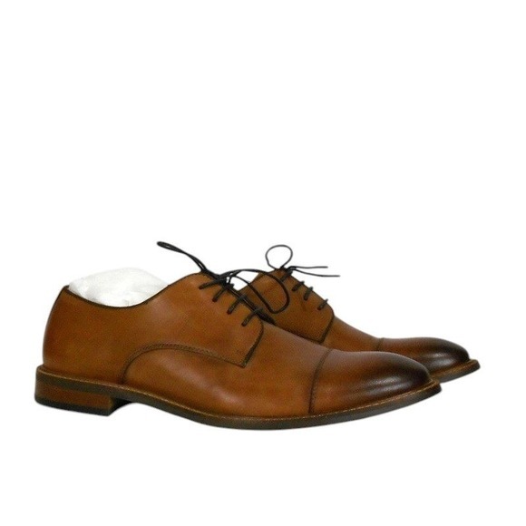 vince camuto brown dress shoes Rustic Brown Leather Chelsea Boots, Men's Dress 1306